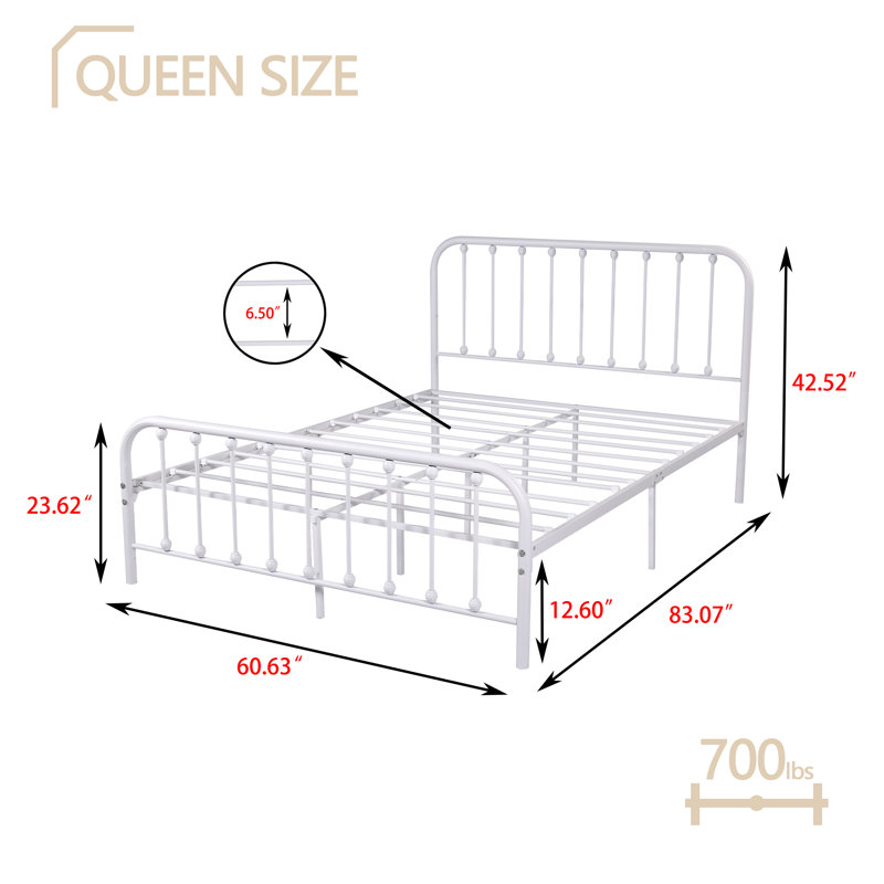 Andover Mills™ Alberton Metal Bed & Reviews Wayfair